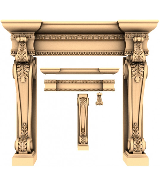 Majestic Corinthian Console