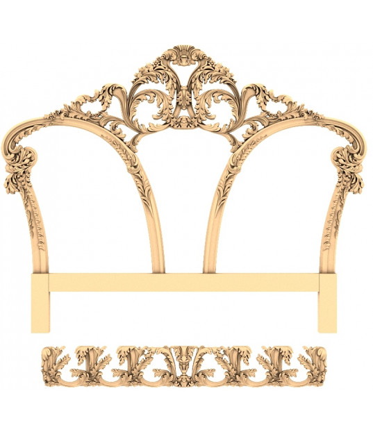 Elegant Baroque Headboard