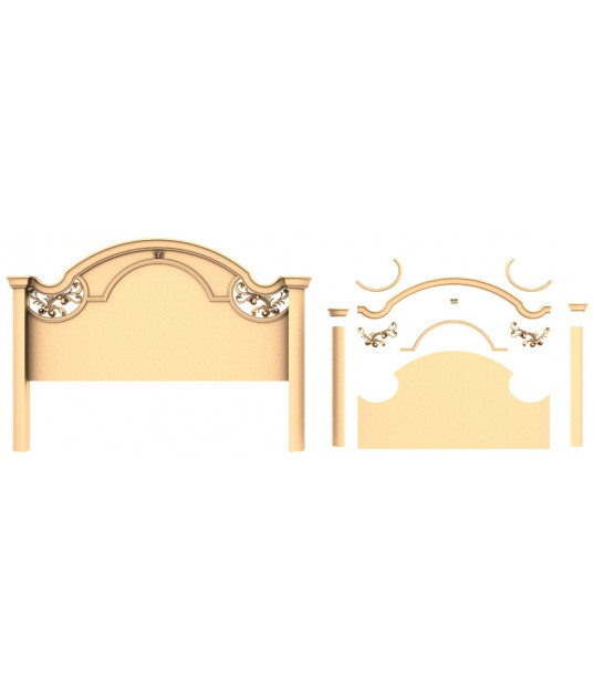 Regal Elegance Bed Headboard