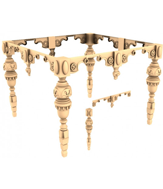 Baroque Elegance Table Legs