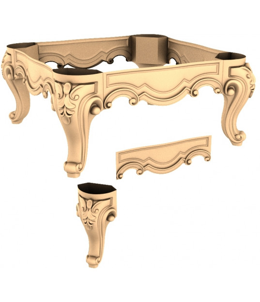 Baroque Elegance Table Base