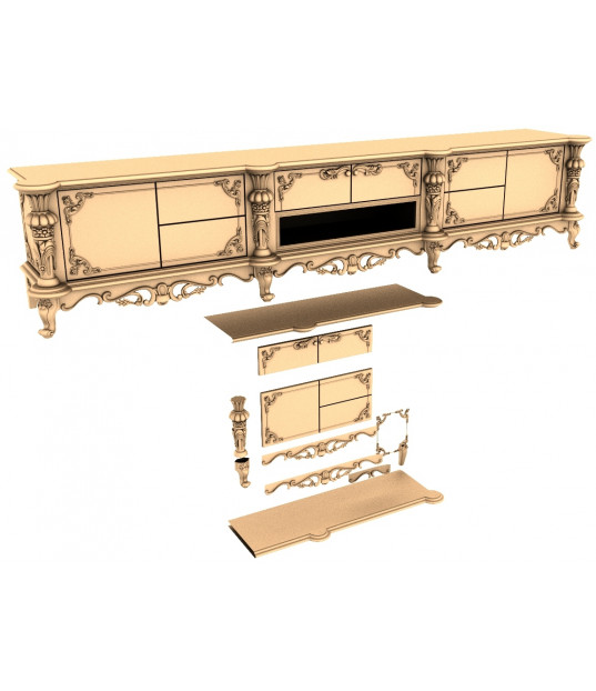 Regal Rococo Sideboard