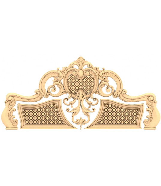 Ornate Grand Crest Headboard