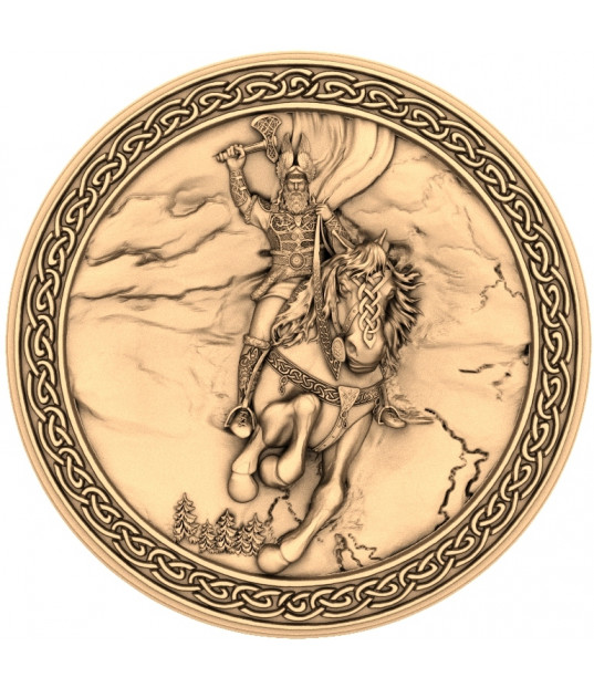 Viking Warrior on Horseback