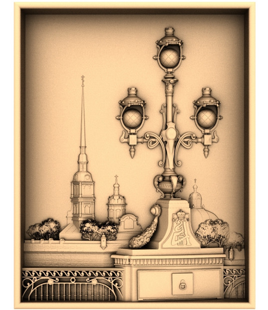St. Petersburg Cityscape Relief