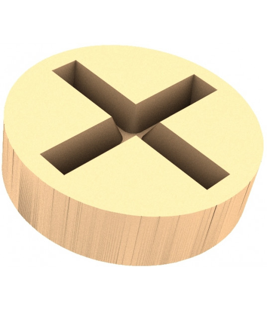 Minimalist Cross Button