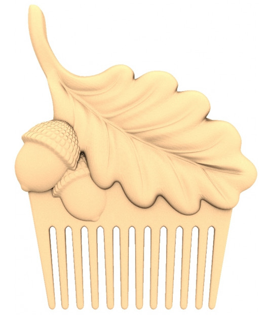 Oak Leaf and Acorn Comb