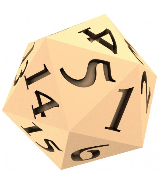 D20 Dice Model