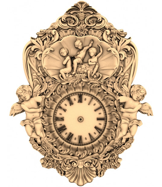 Cherub Clock Elegance