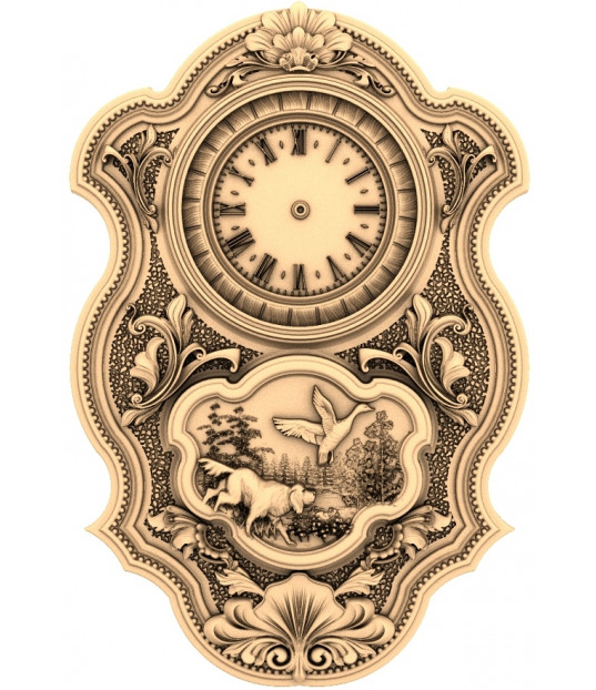 Rustic Elegance Clock Panel