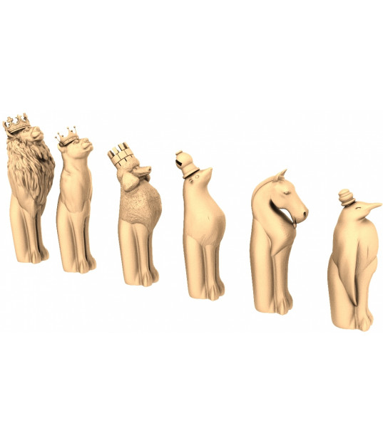 Regal Animal Chess Set