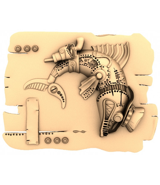 Steampunk Fish Relief