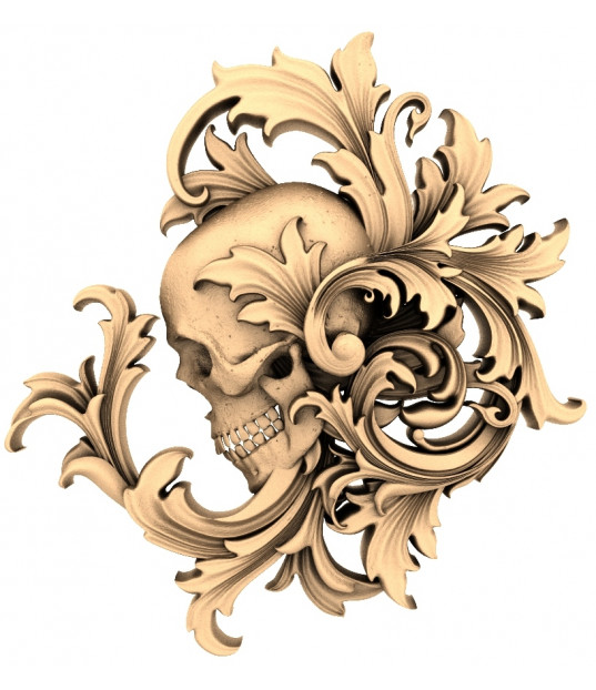 Gothic Skull Flourish