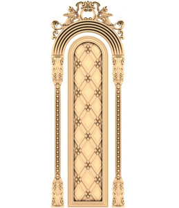 Baroque Elegance Arched Panel