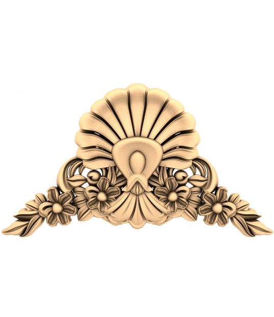 Floral Shell Ornament