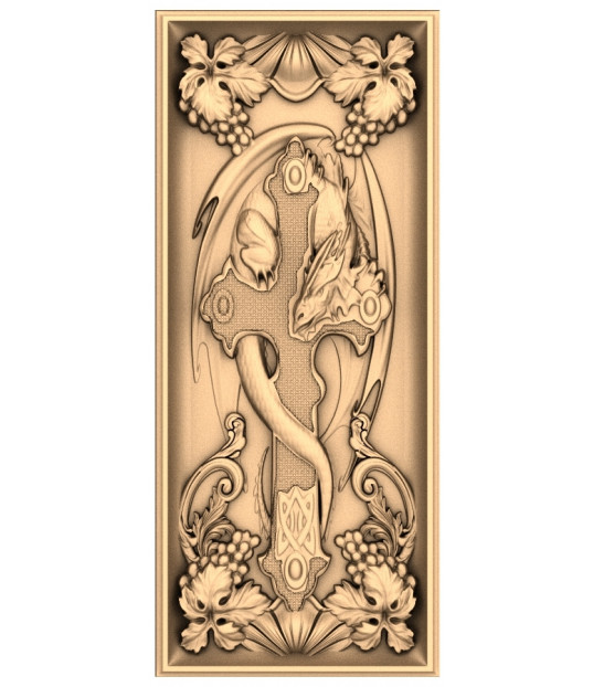 Enchanted Gothic Dragon Cross