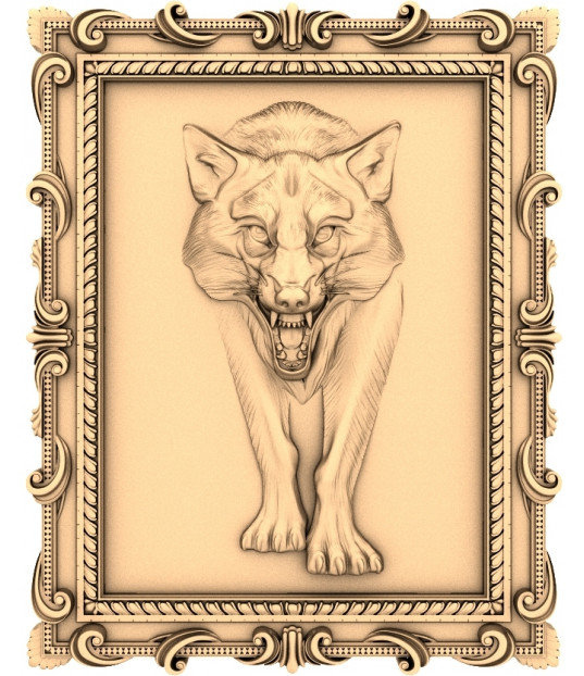 Ferocious Wolf Frame