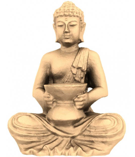 Serene Buddha with Offering Bowl