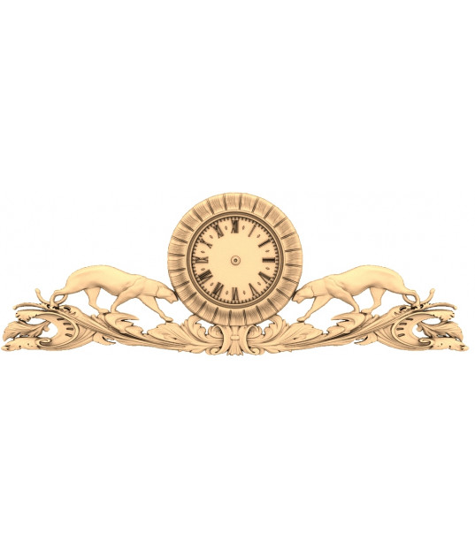 Elegant Hound Clock Frieze