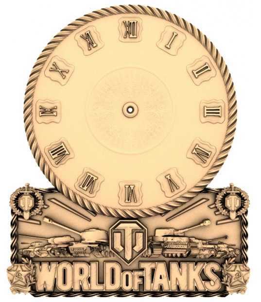 World of Tanks Clock Medallion