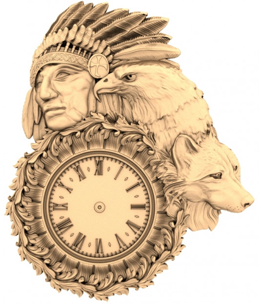 Eagle Spirit Clock
