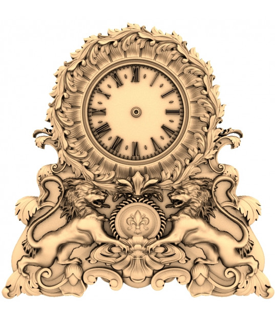 Majestic Lions Clock