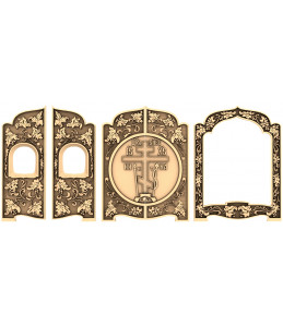 Ornate Cross Frame Triptych