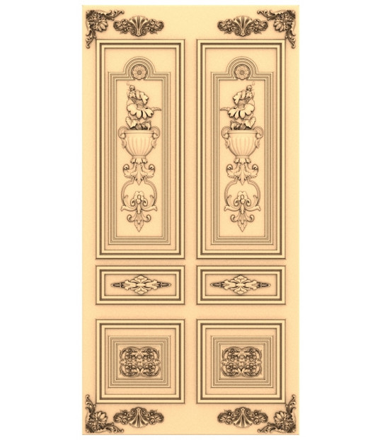 Majestic Floral Door Panel