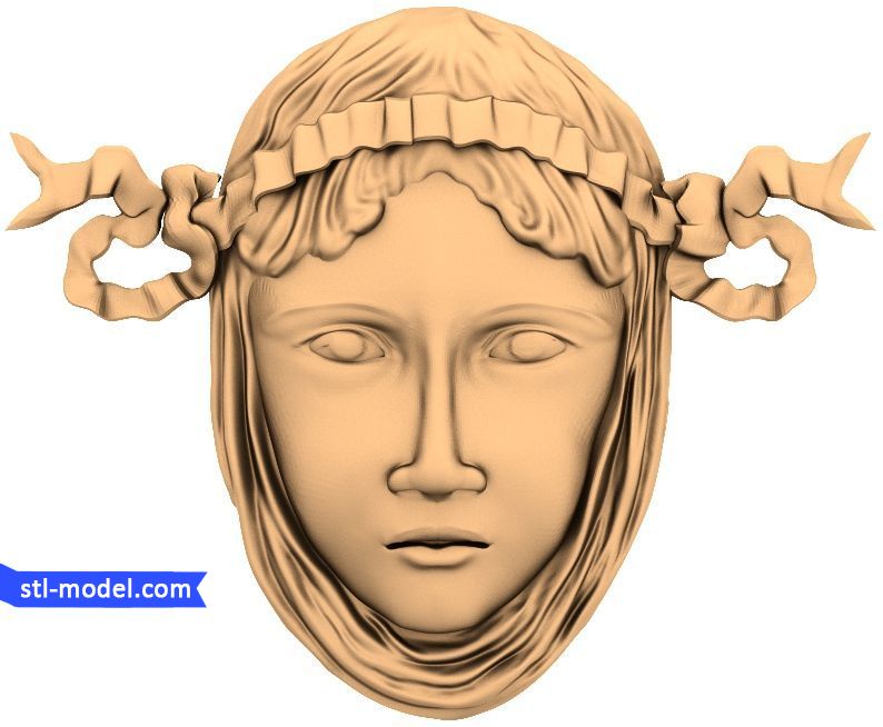 3D Characters model Face #2 stl file for CNC Routers